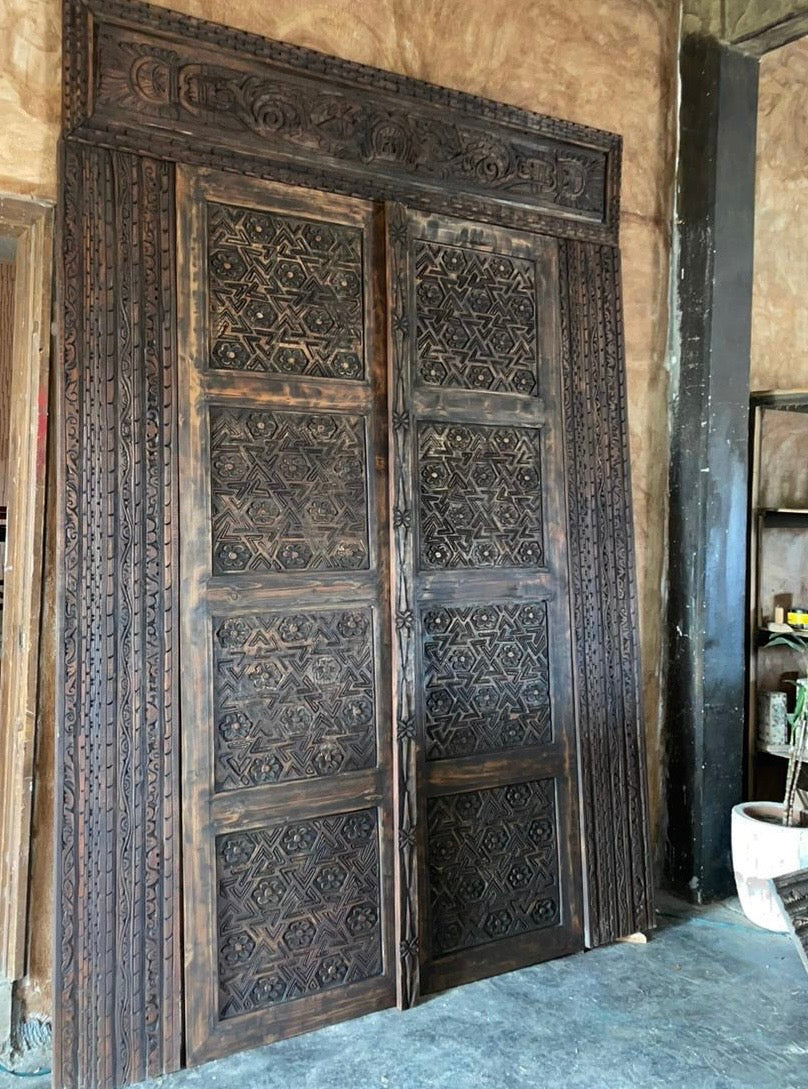 Joel Carved Double Doors