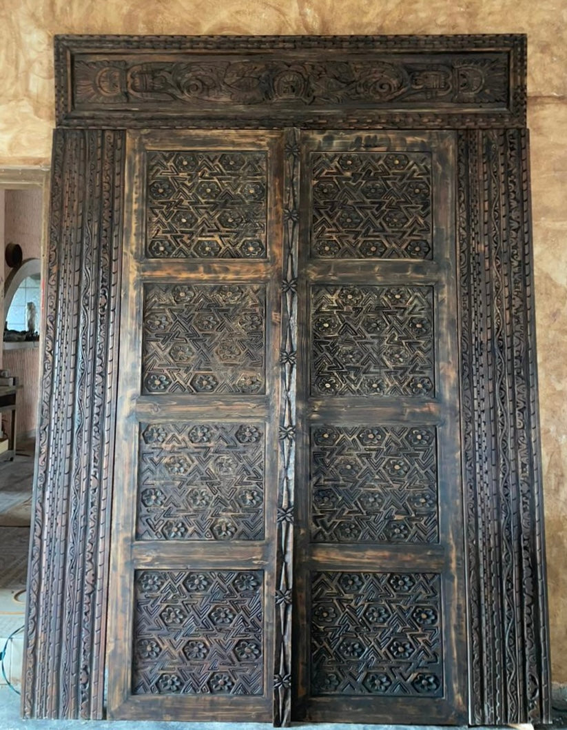Joel Carved Double Doors