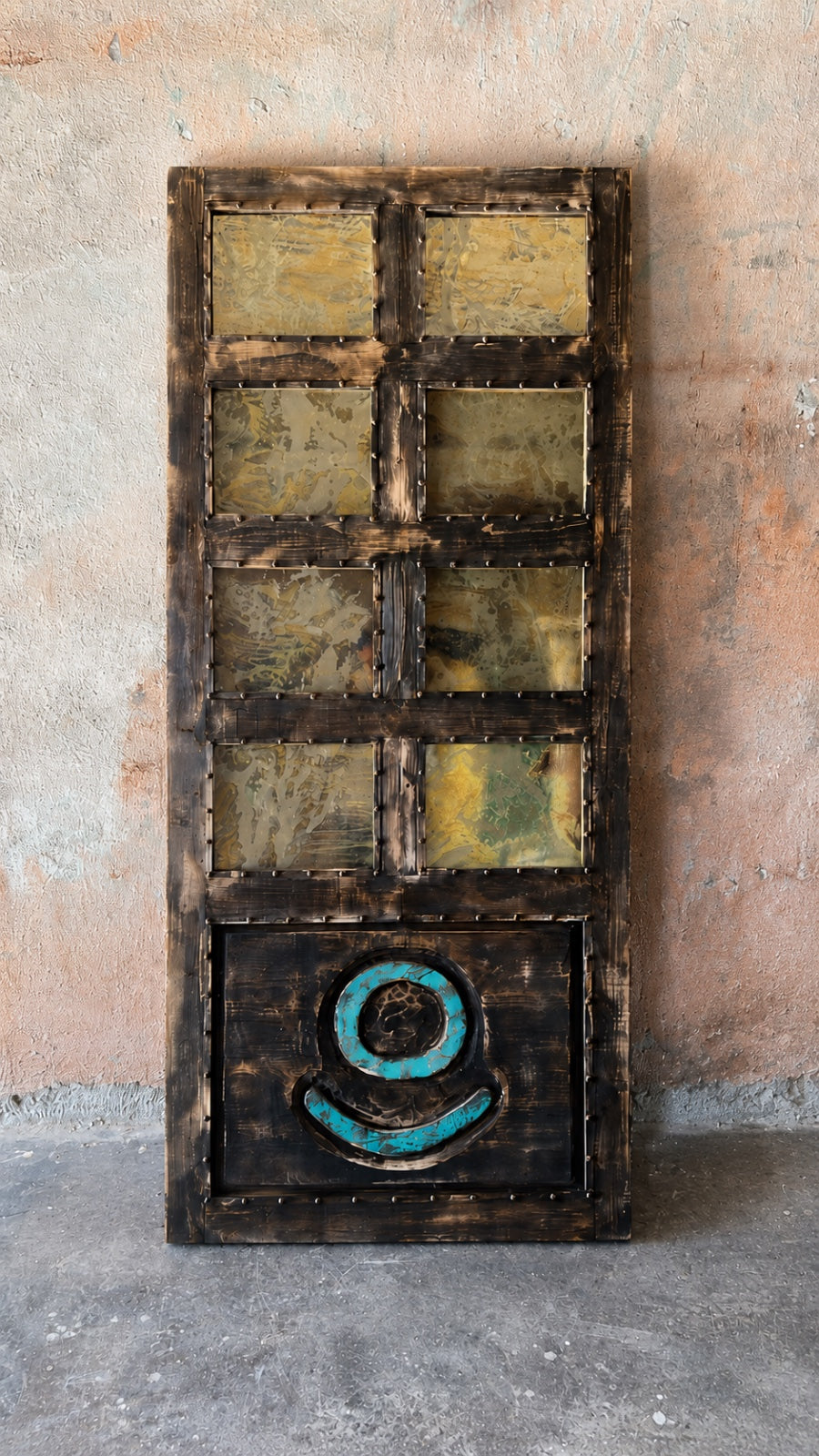 Custom Ranch Brand Carved Door